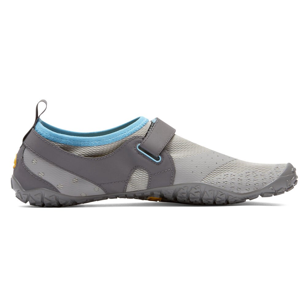 Vibram Five Fingers Womens V-Aqua - Water Shoes Grey/Blue - ZGC581624